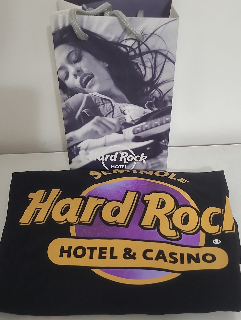 Hard Rock Size Large Hotel & Casino Collect Ir Wear.  Unity On Sleeve as Shown